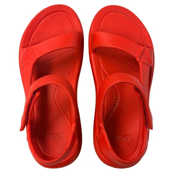 Teva Hurricane Drift Sandals Men 7 Women 9 Red EVA Foam Waterproof Lightweight